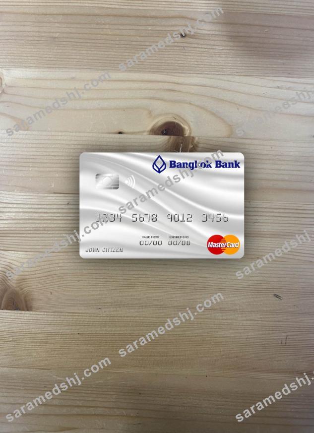 Thailand Bangkok Bank mastercard gray photolook front